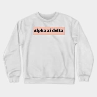 A Xi D Simple Peach Text Crewneck Sweatshirt